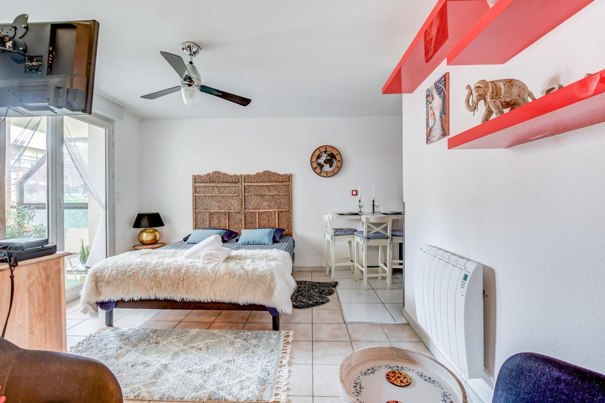 L Oasis Studio Proche Hopital Et Aeroport Piscine Parking &Netflix Тулуза Екстериор снимка